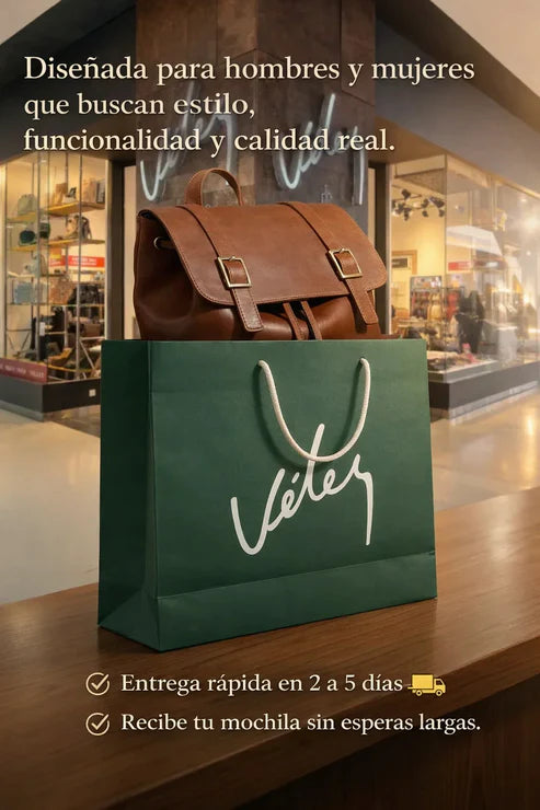 Mochila VLZ en cuero legítimo, la más deseada – ¡Oferta especial con 80% de descuento solamente hoy! 🎁